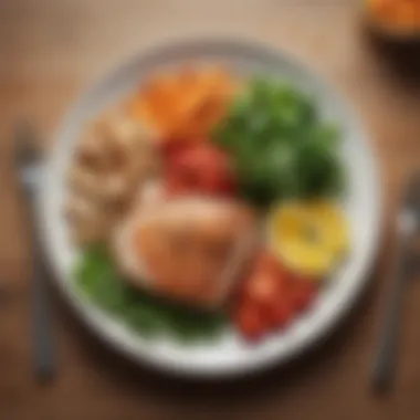 Healthy Diabetic Meal Plate Delicious and healthy diabetic-friendly meal plate