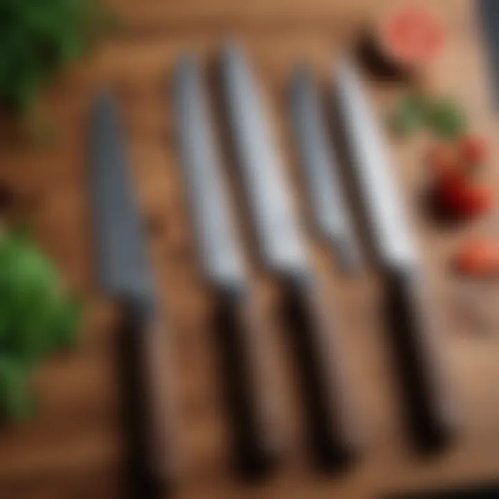 A selection of essential kitchen knives