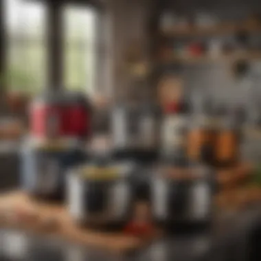 An array of pressure cookers highlighting various brands and features available in the market.