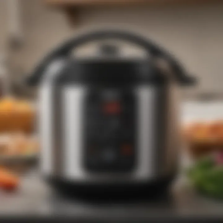 A user-friendly pressure cooker interface displaying intuitive settings for effortless operation.