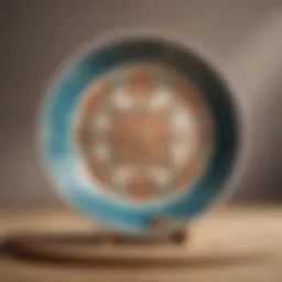 Elegant ceramic dish with intricate designs