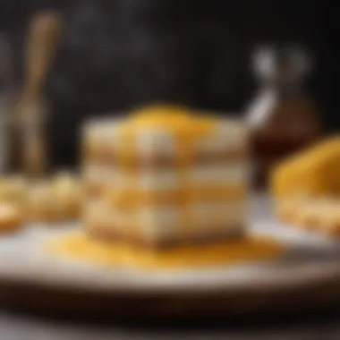 Elevating Cuisine with Powdered Sharp Cheddar Cheese A gourmet dish featuring powdered sharp cheddar cheese as a key ingredient