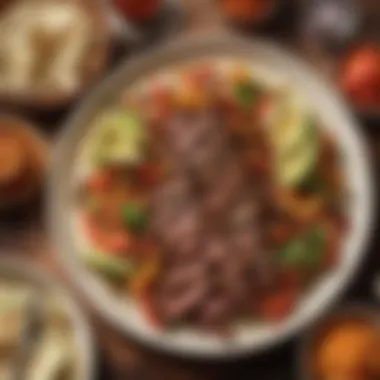 Steak Fajitas with Budget Cuts A vibrant dish showcasing steak fajitas made from cost-effective beef