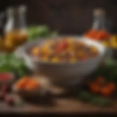 Fresh Ingredients for Authentic Flavors Fresh ingredients used in African recipes showcasing farm-to-table concept