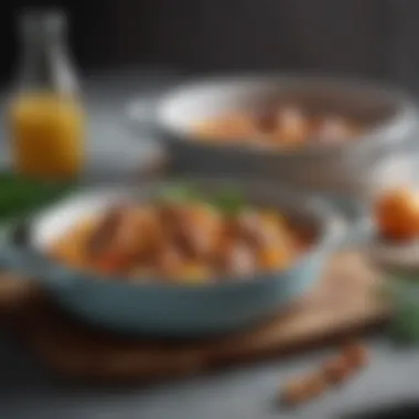 Gourmet Dish Presentation A visually appealing dish prepared in a high-quality pot