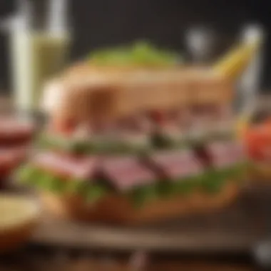 Diverse Tuna Sandwich Platter with Various Styles Vibrant tuna sandwich platter featuring various styles
