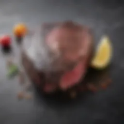 Beautifully marbled Black Angus steak showcasing its tenderness and quality