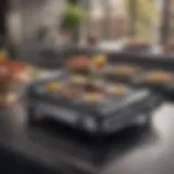 A modern Blackstone griddle showcasing its sleek design and features.