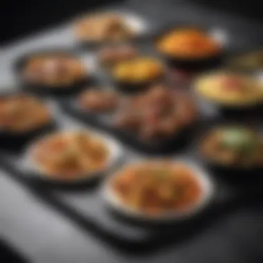 A variety of delicious dishes prepared on a Blackstone griddle.