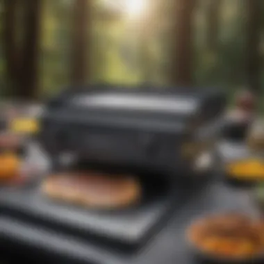 A well-maintained Blackstone griddle ready for use.