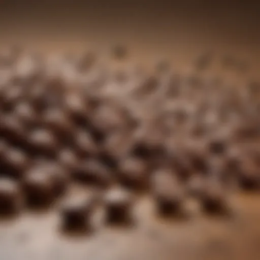 Close-up of pristine coffee beans showcasing their natural sheen and quality