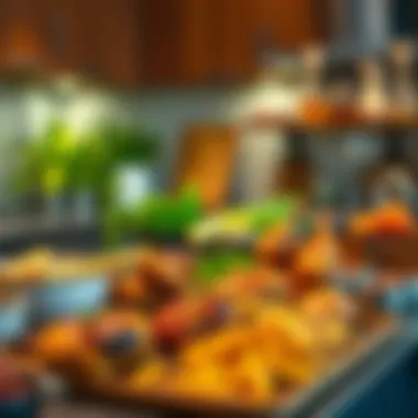 Diverse Boneless Chicken Recipes An array of boneless chicken recipes showcased on a modern kitchen countertop