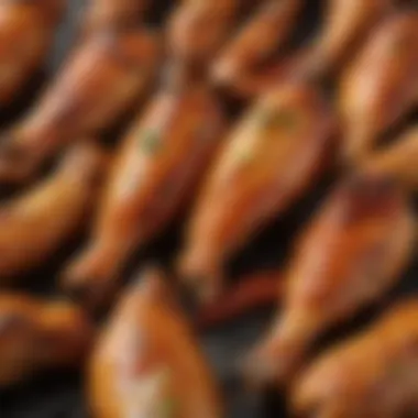 Marinated Chicken Wings A vibrant array of marinated chicken wings ready for grilling