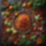 Vibrant assortment of fresh vegetables and fruits