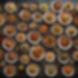A vibrant spread of international dishes showcasing diverse cuisines