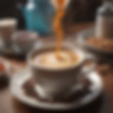 A close-up of a scientific diagram illustrating the caffeine metabolism process.