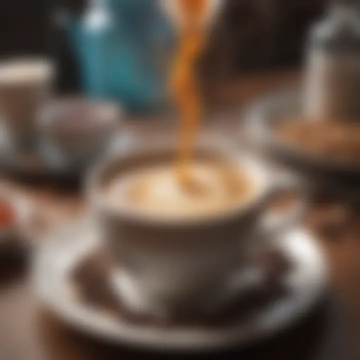 A close-up of a scientific diagram illustrating the caffeine metabolism process.