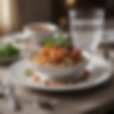 Refined Dining Experience An elegant table setting with fine dining elements