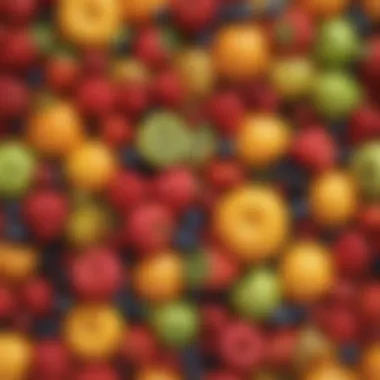 Delicious Fruits Packed with Flavor An array of fruits showcasing variety and flavor