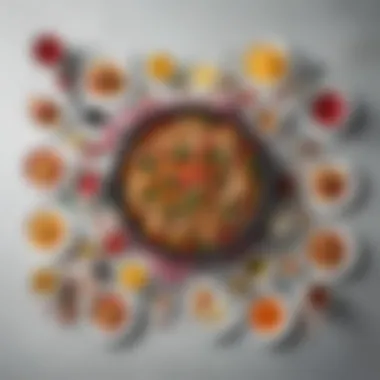 Artfully Arranged Clean Meals An assortment of clean meal preparations arranged aesthetically