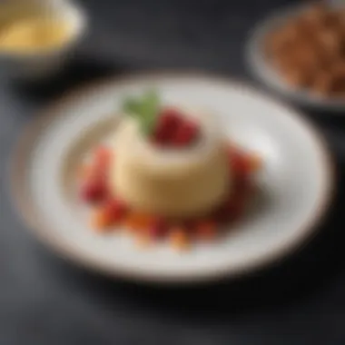 Plated Culinary Creation with Gluten-Free Flour A beautifully plated dish made with gluten-free flour