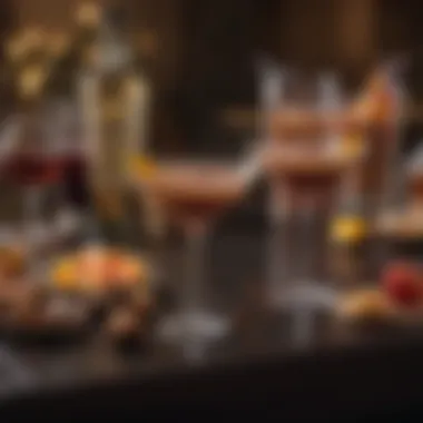 Inviting Godiva Cocktail Gathering An inviting setting with assorted Godiva cocktails ready for a gathering