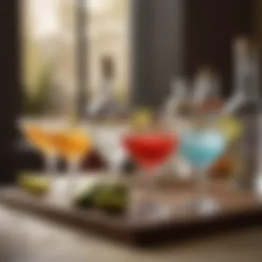 Colorful array of tequila cocktails showcasing diverse flavors