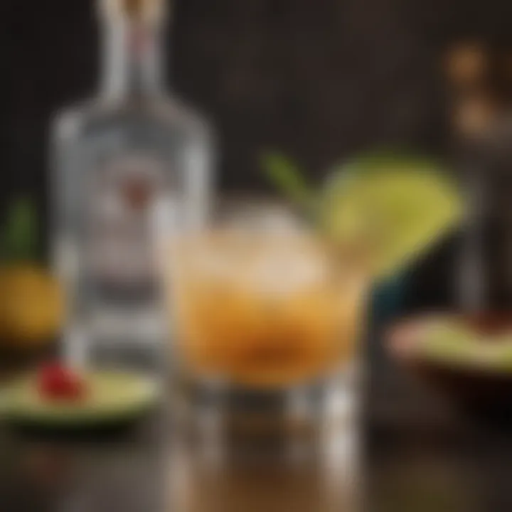 Beautifully garnished tequila drink highlighting creative embellishments