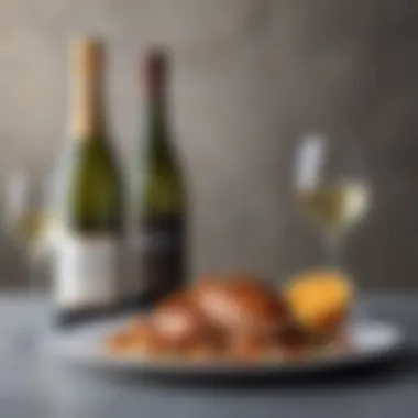 Gourmet Food Pairings with Half Bottle Sparkling Wine Half bottle sparkling wine paired with gourmet dishes