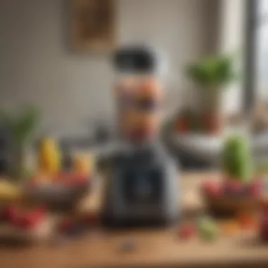 Gathering Ingredients for a Perfect Blend Blender filled with smoothie ingredients ready to blend