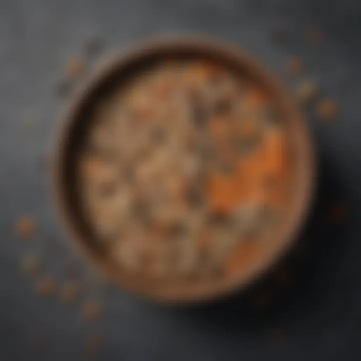 A close-up of various seeds in a bowl