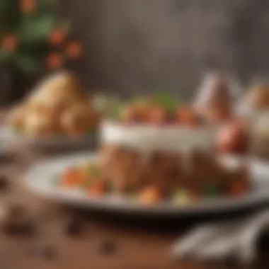 Modern Culinary Innovations An array of modern holiday treats that showcase contemporary culinary trends