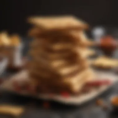 A close-up view of a unique hot cracker recipe featuring bold spices.