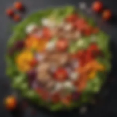 Vibrant Salad Vegetables Colorful array of vegetables for salad