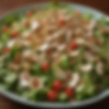 Nutty Salad Enhancements Nutty toppings sprinkled over a salad