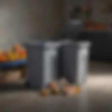 Efficient Recycling Solutions with Compartmentalized Trash Can Large trash can featuring multiple compartments for recycling