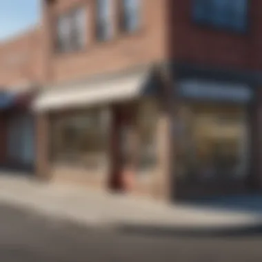 A deserted storefront highlighting the decline of local business