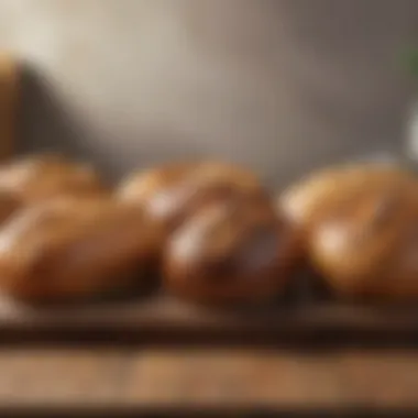 A variety of low carb bread alternatives displayed elegantly on a wooden table