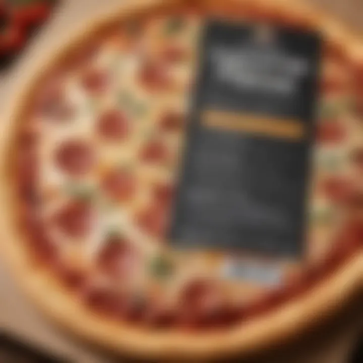 Nutritional information of a low carb pizza crust displayed on a package.
