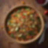 Colorful bowl of quinoa salad with mixed vegetables