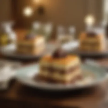 Decadent Desserts at Olive Garden Delicious Olive Garden desserts displayed on a decorative plate