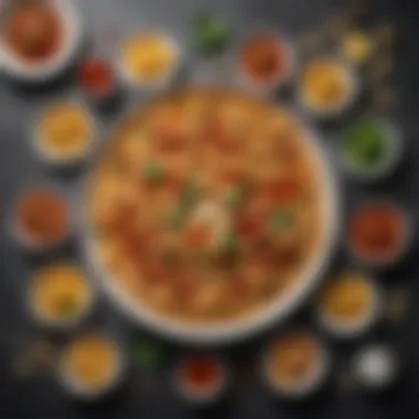 Pasta Dishes with Diverse Sauces A selection of pasta dishes complemented by various sauces, illustrating culinary versatility
