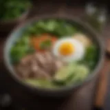 A steaming bowl of nilagang baka garnished with fresh herbs
