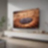 Sleek design of a modern Samsung Smart TV showcasing its minimalistic aesthetics.