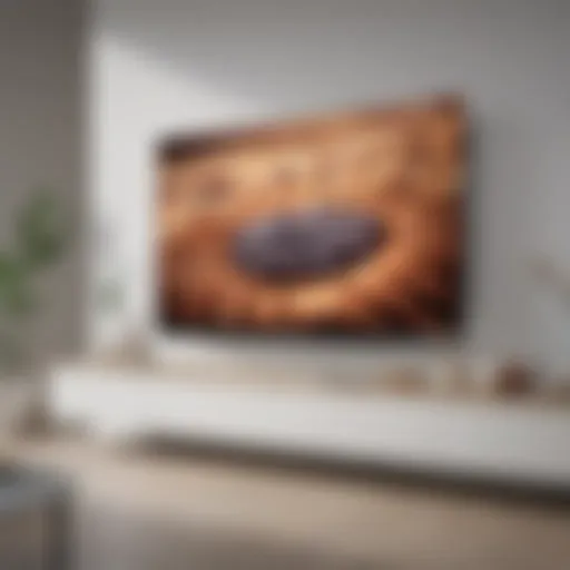 Sleek design of a modern Samsung Smart TV showcasing its minimalistic aesthetics.