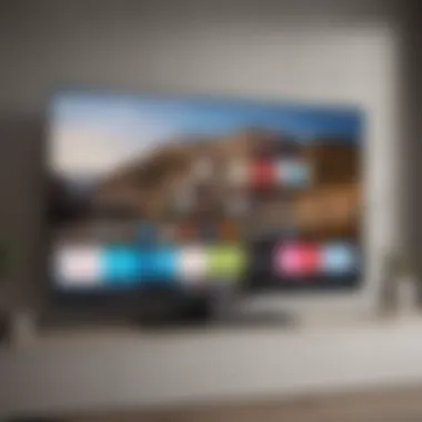 Intuitive Samsung Smart TV User Interface User interface of Samsung Smart TV highlighting its intuitive navigation and app selection.