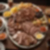 A platter of Skylight Inn BBQ showcasing the iconic pork barbecue with traditional sides.