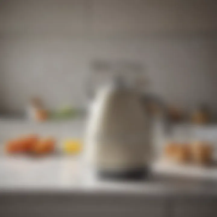 Smeg kettle in a stylish kitchen setting, complementing the decor