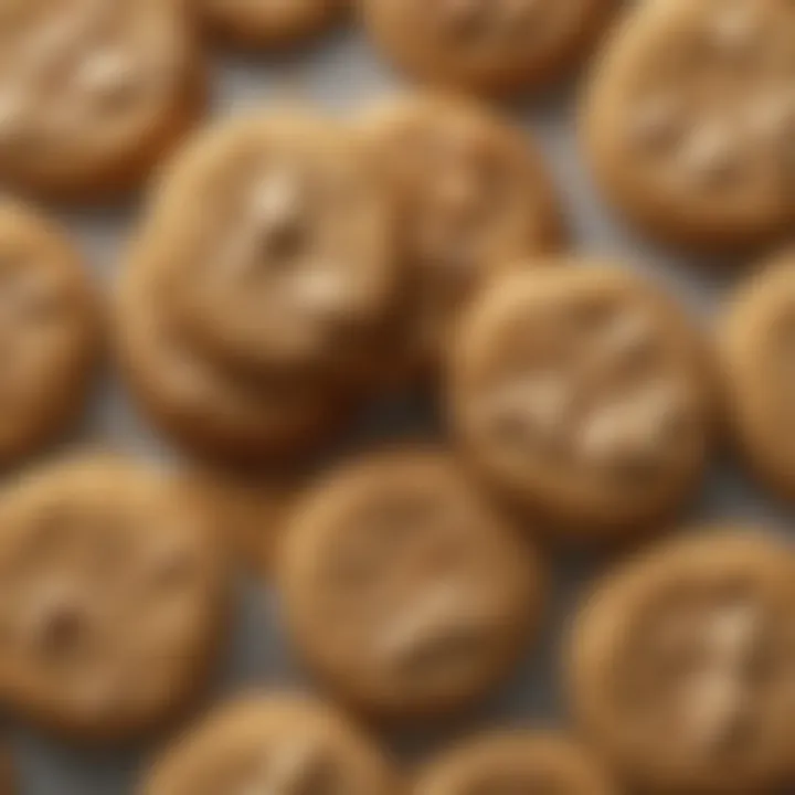 Close-up of cookie butter cookies with a rich filling