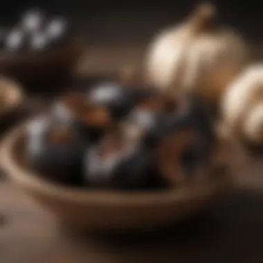 Cultural Significance of Black Garlic in Cuisine Traditional dish from a culture using black garlic.